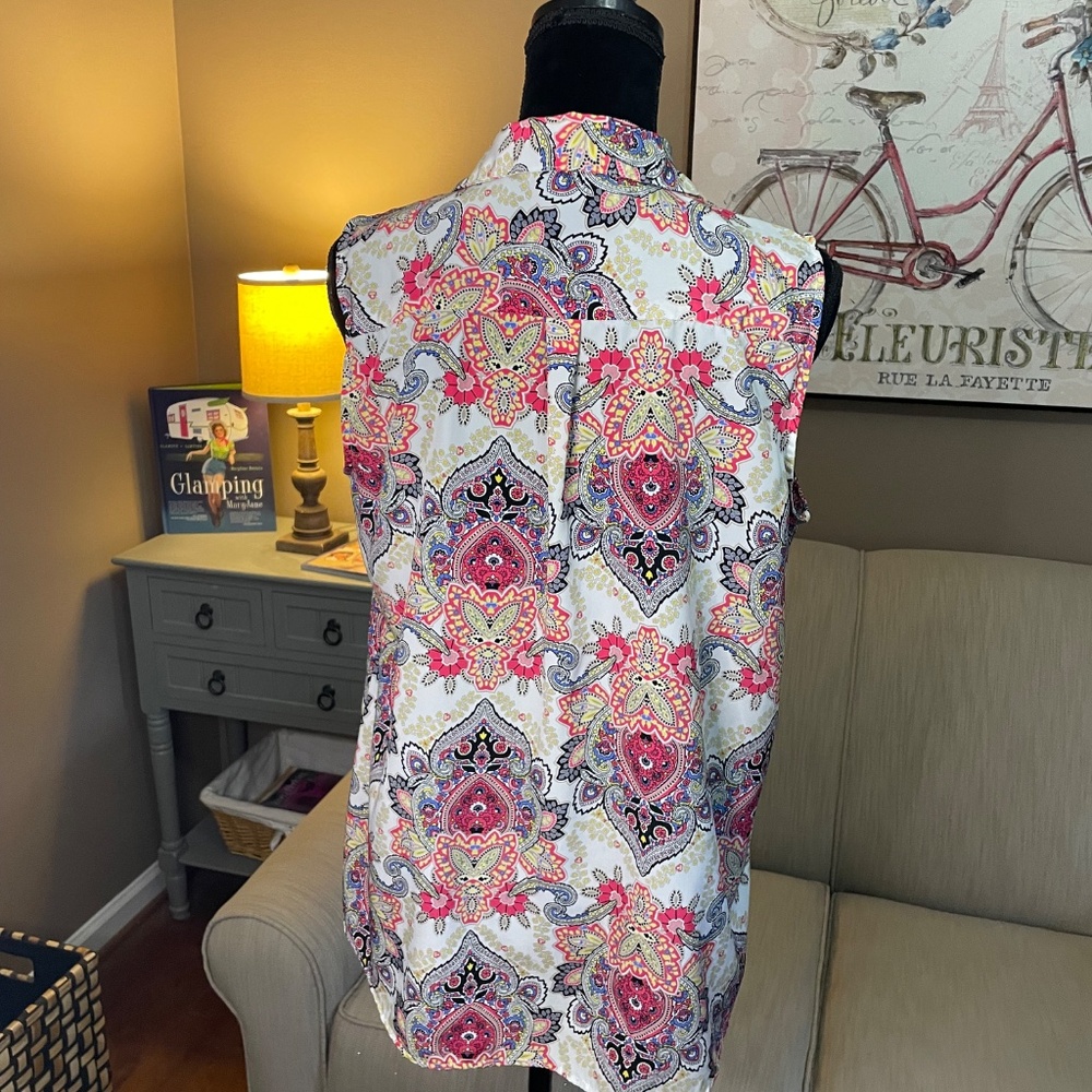 Dana Buchman Sleeveless top, sz Lg - Picture 3 of 8